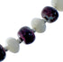 Native American Sterling Silver Mother of Pearl And Agate Bead Necklace AX126073